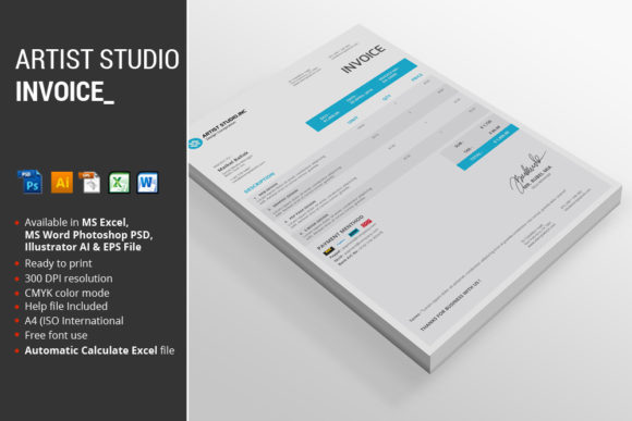 Artist Studio Invoice: Professional Templates for Creatives