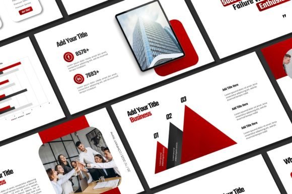 Captivate Any Audience with the Red and Black Powerpoint Template