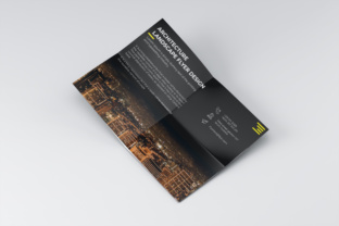 City Architecture Landscape Flyer: A Minimalist Design Asset