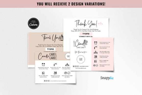 Crafting the Perfect Candle Care Card with Canva