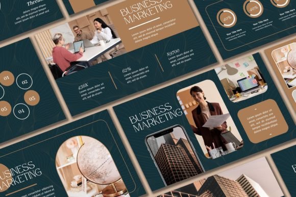 Dark Green Powerpoint Template: Nature-Inspired Professionalism