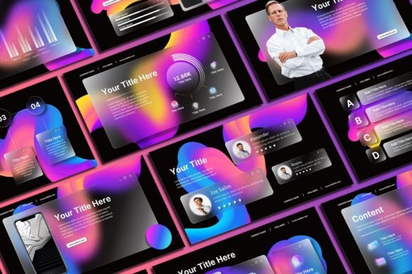 Designing with Clarity: The GlassMorph PowerPoint Template by Sky Creation