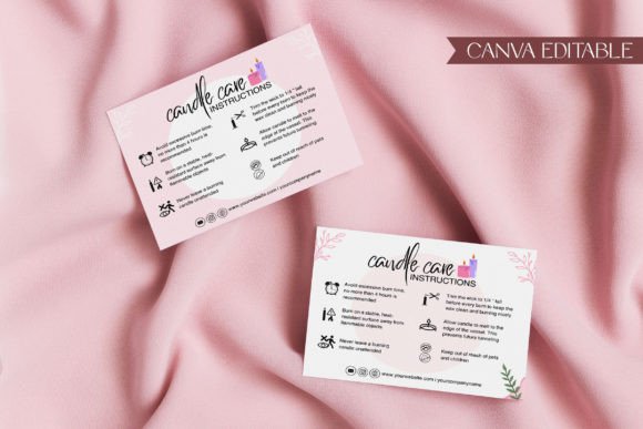 Elevate Your Candle Brand with a Customizable Care Card Template