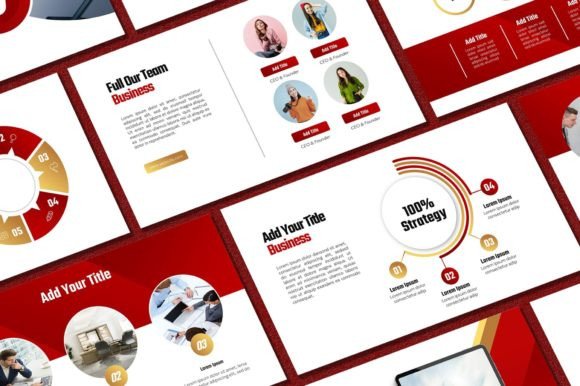 Red and Gold: The Power of a Premium Presentation Template