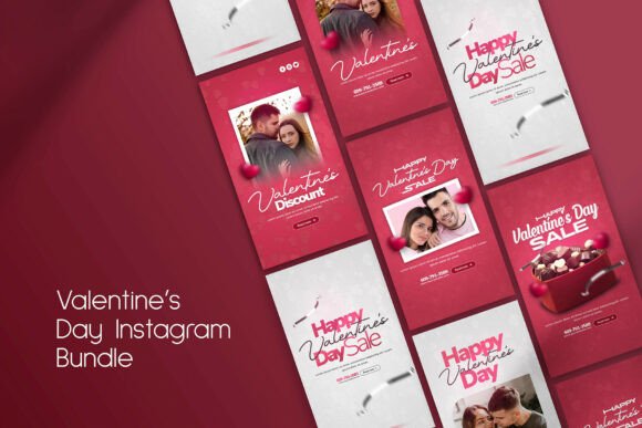 Romantic Social Media: The Valentine's Day Instagram Stories Bundle